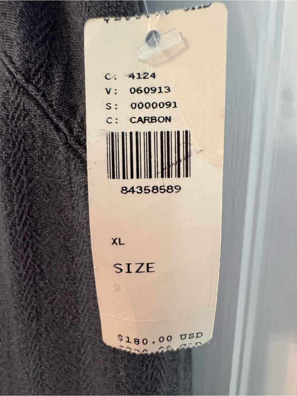 Pilcro by Anthropologie Charcoal Gray V-Neck Linen-Blend Jumpsuit - Picture 4 of 4